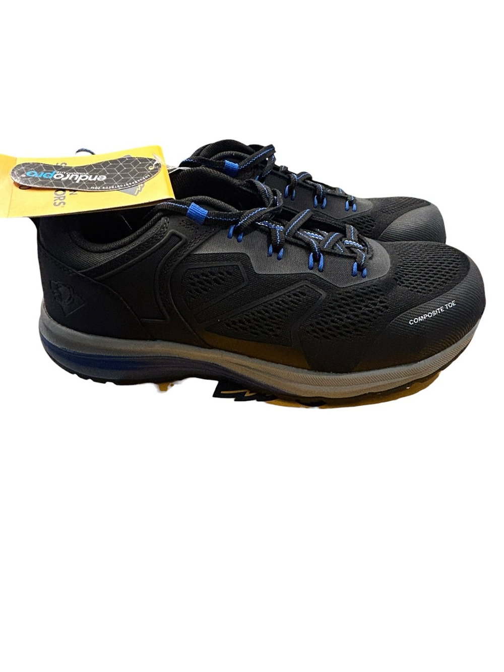 Herman Survivors Black Blue Comp Toe Work Safety Shoes Men’s Slip Resistant NWB